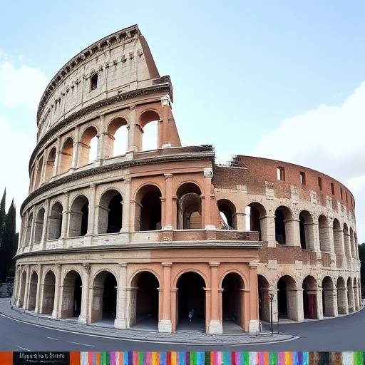 Image of the Colosseum in Rome, Italy